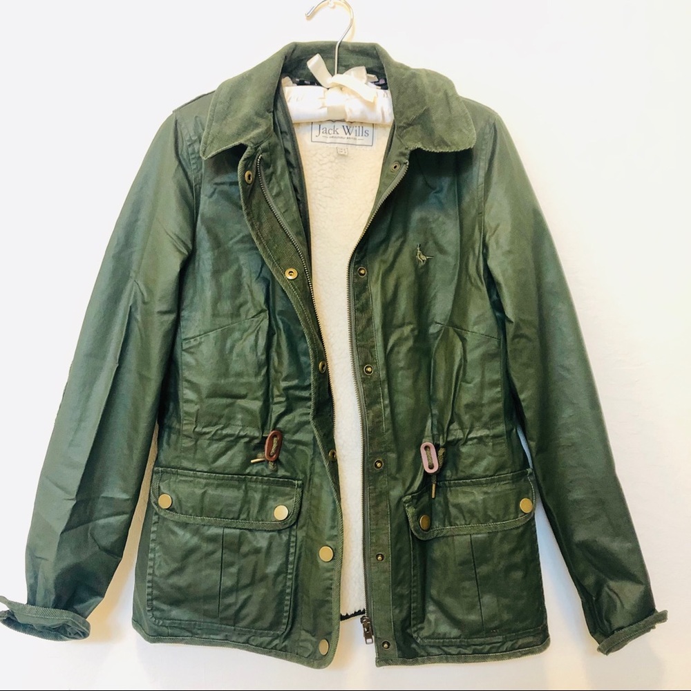 Jack Wills Green Utility Coat
